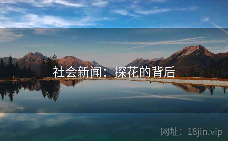 社会新闻:探花的背后 社会新闻:探花的背后